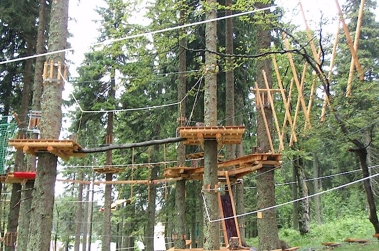 Bau Kletterwald Feldberg für Kinder ab 4 Jahren